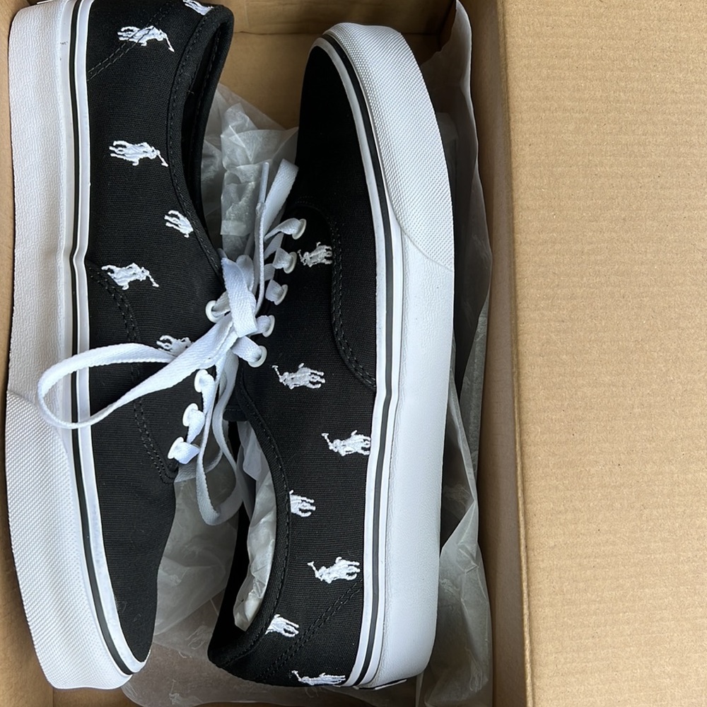 New Polo Ralph Lauren Men's Keaton Canvas Sneakers